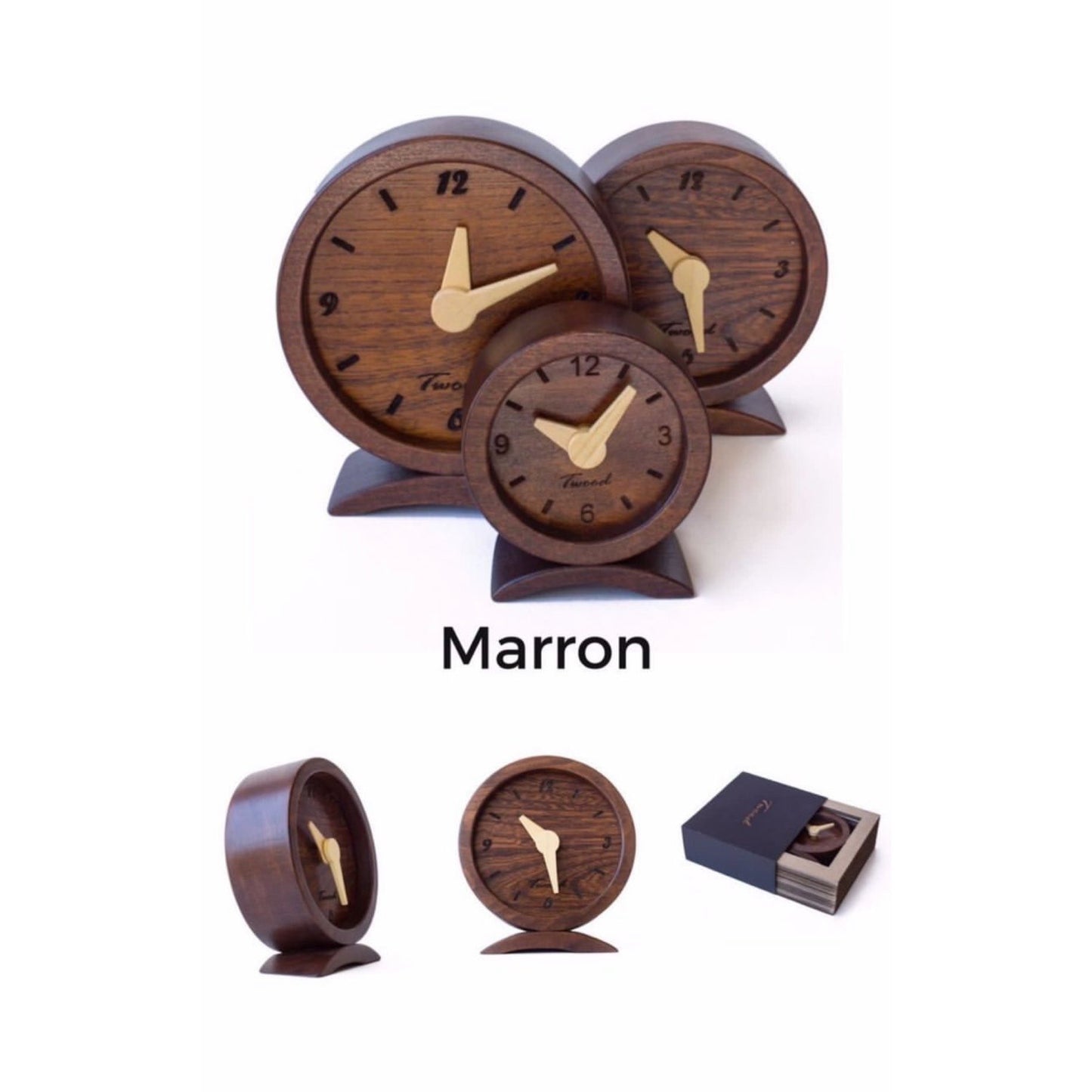 Wooden Desk Clock