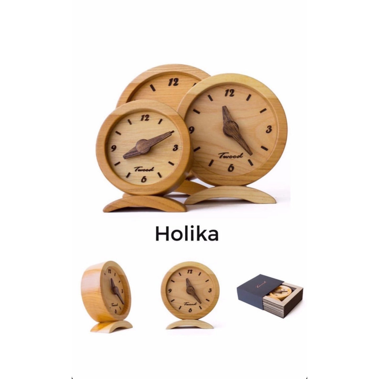 Wooden Desk Clock