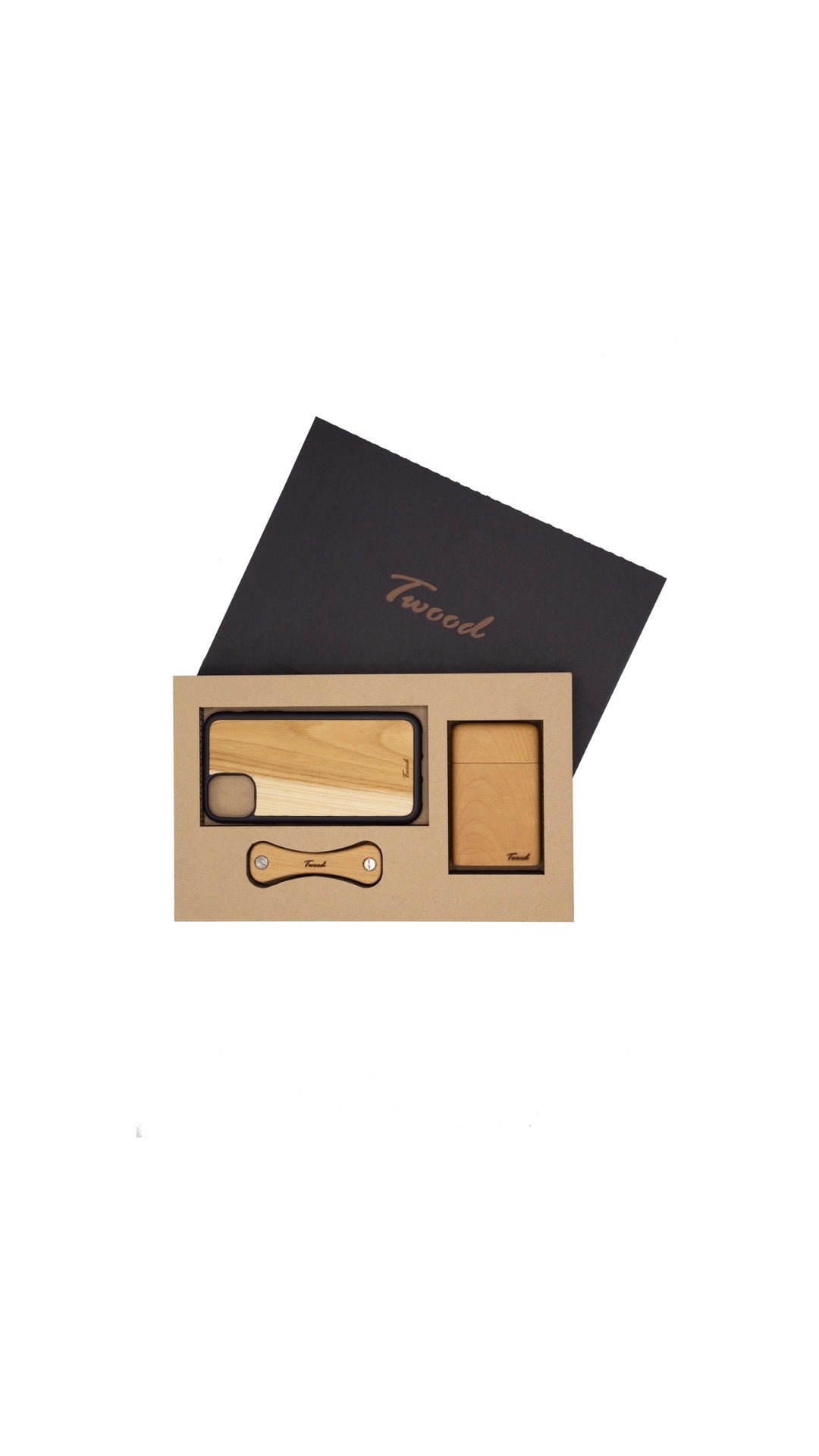 Wooden Accessories Box (Three Items)